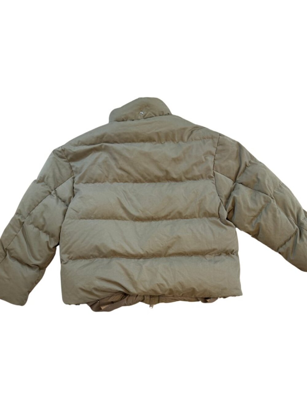 NWT Banana Republic Short Puffer Coat in Sycamore Brown Size Large - Picture 6 of 8